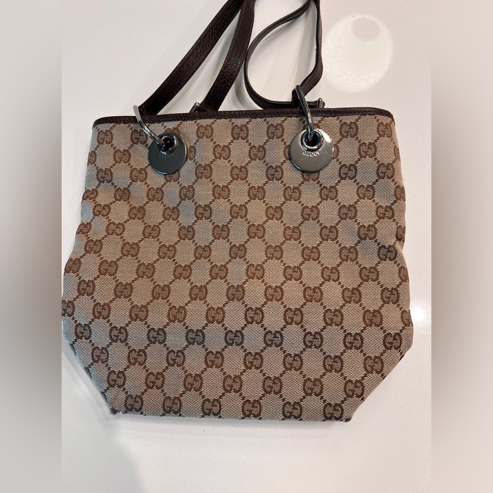 Gucci Monogram Small Eclipse Tote - image 2